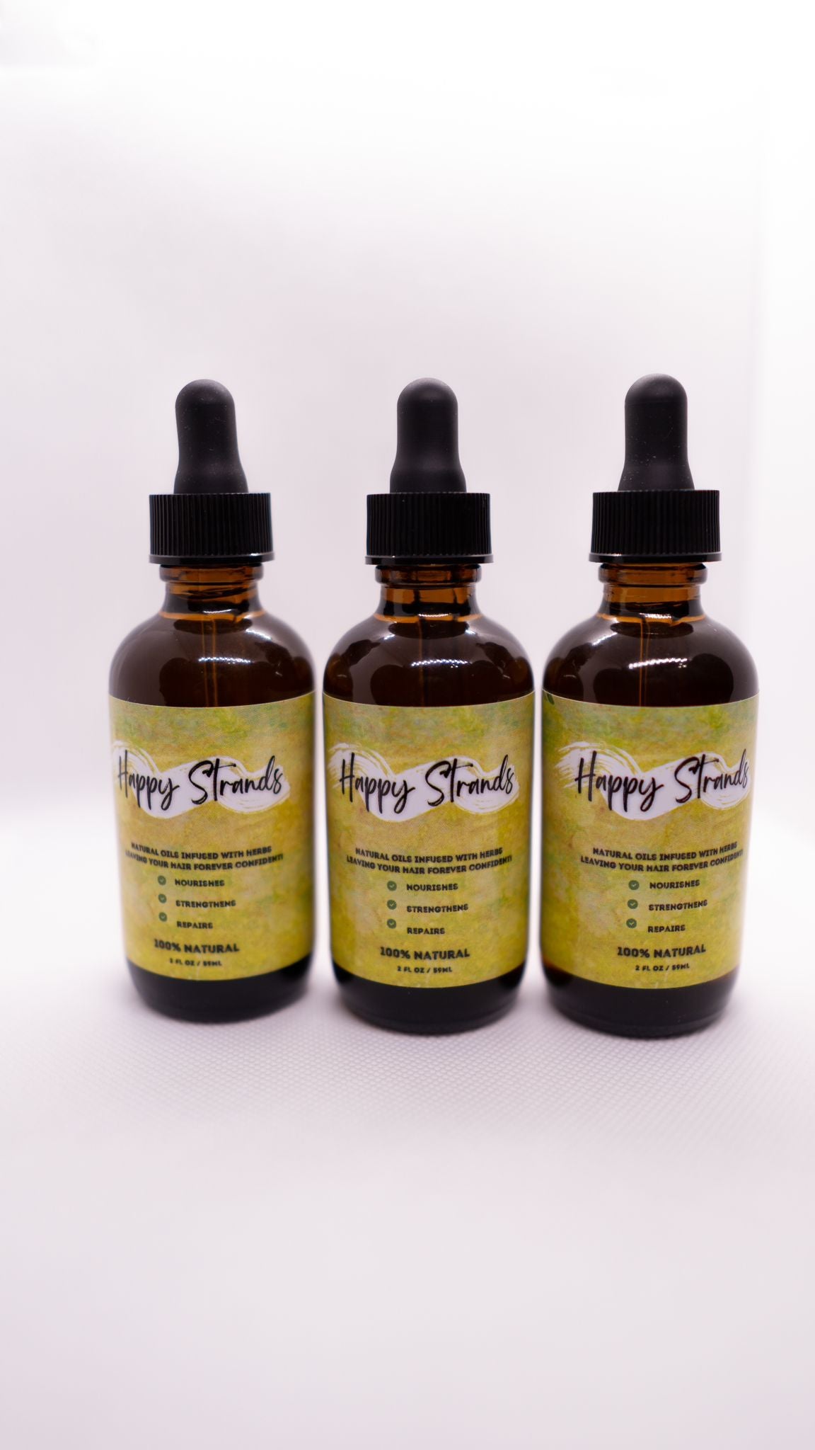 Happy Strands Care Nourish & Grow Oil Bundle